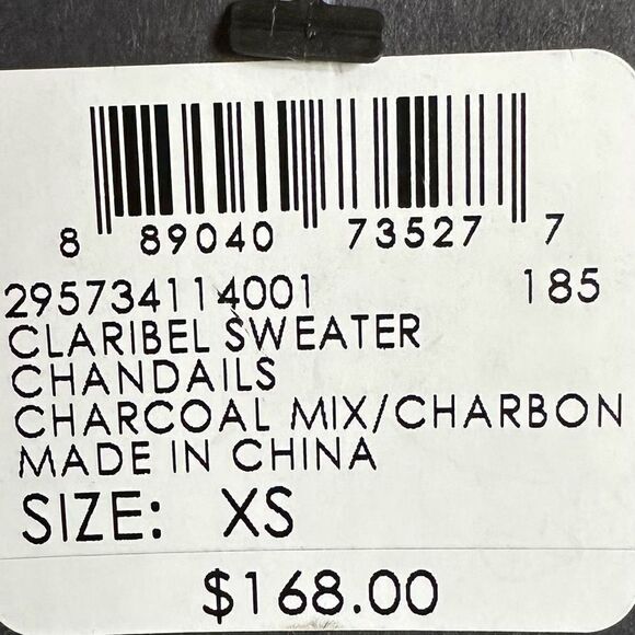 Club Monaco Claribel Layered Look Floral Print Merino Wool Sweater - Picture 6 of 7